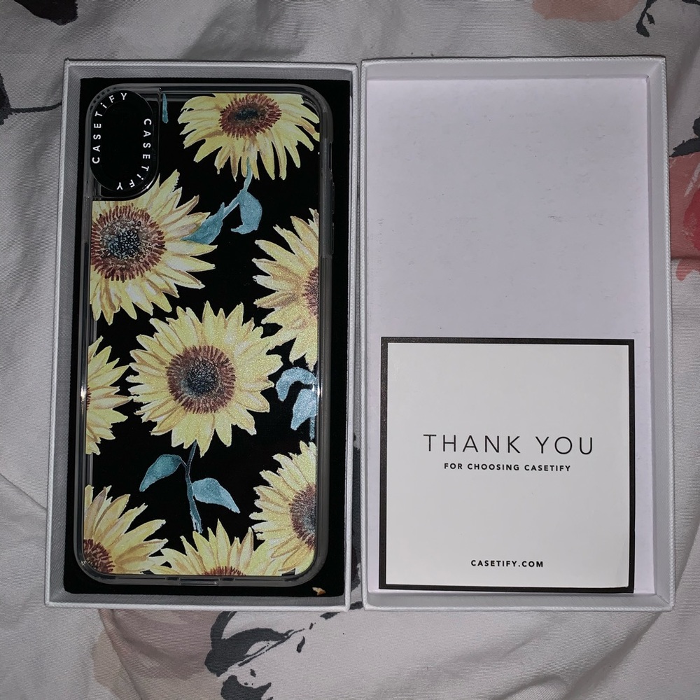 casetify sunflower iphone xs max case